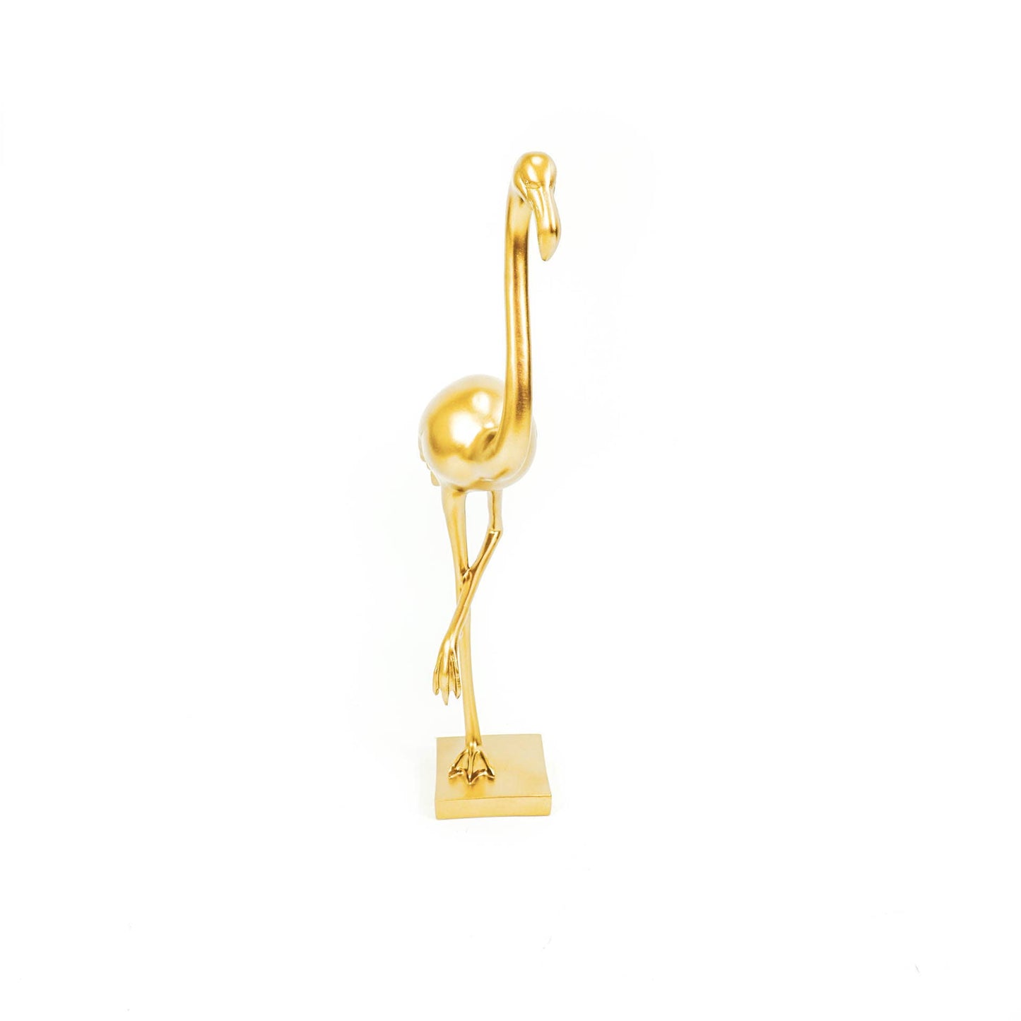 Flamingo decoration, gold 12x10x49.5 cm