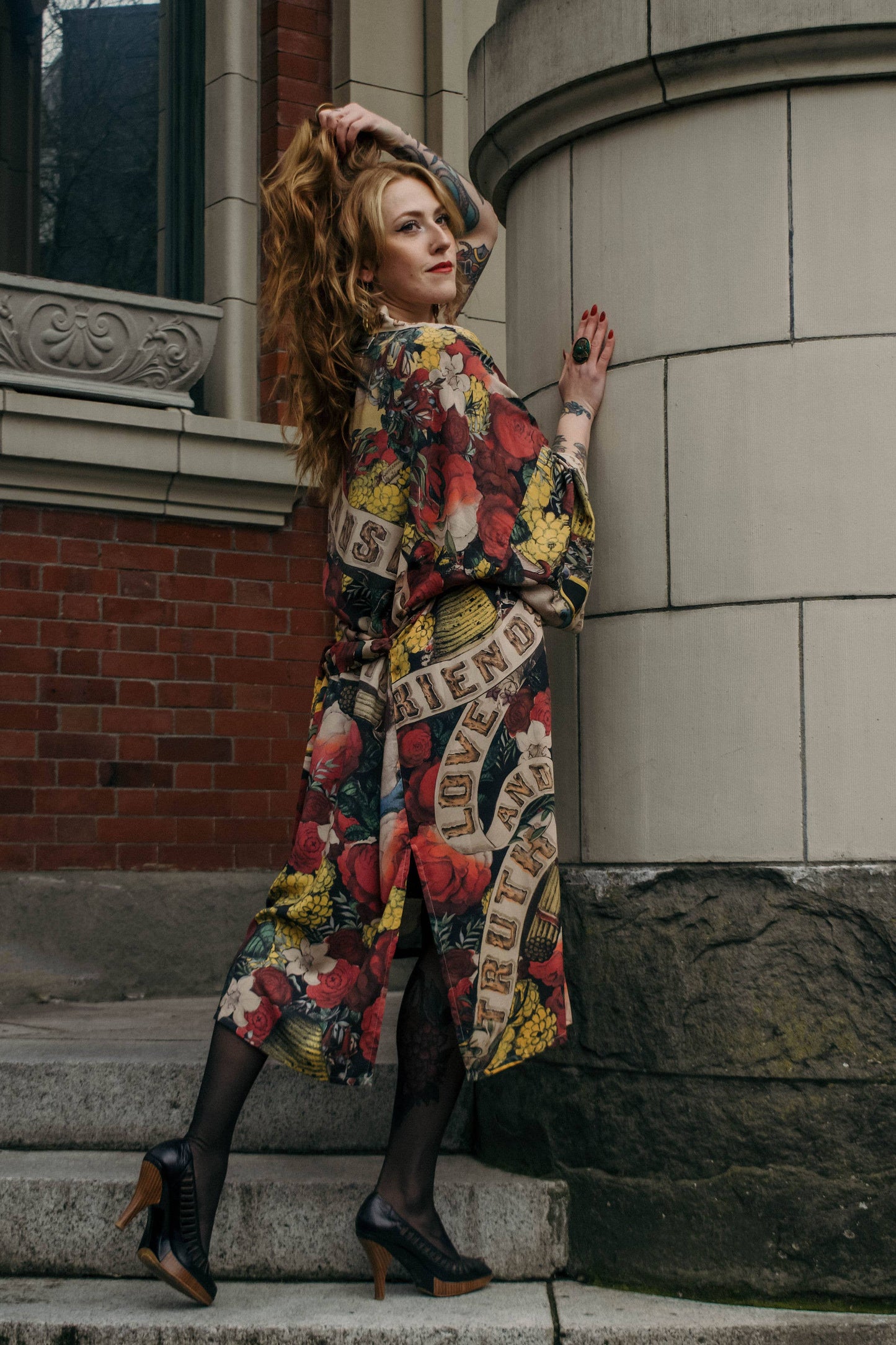Friendship Love & Truth Kimono