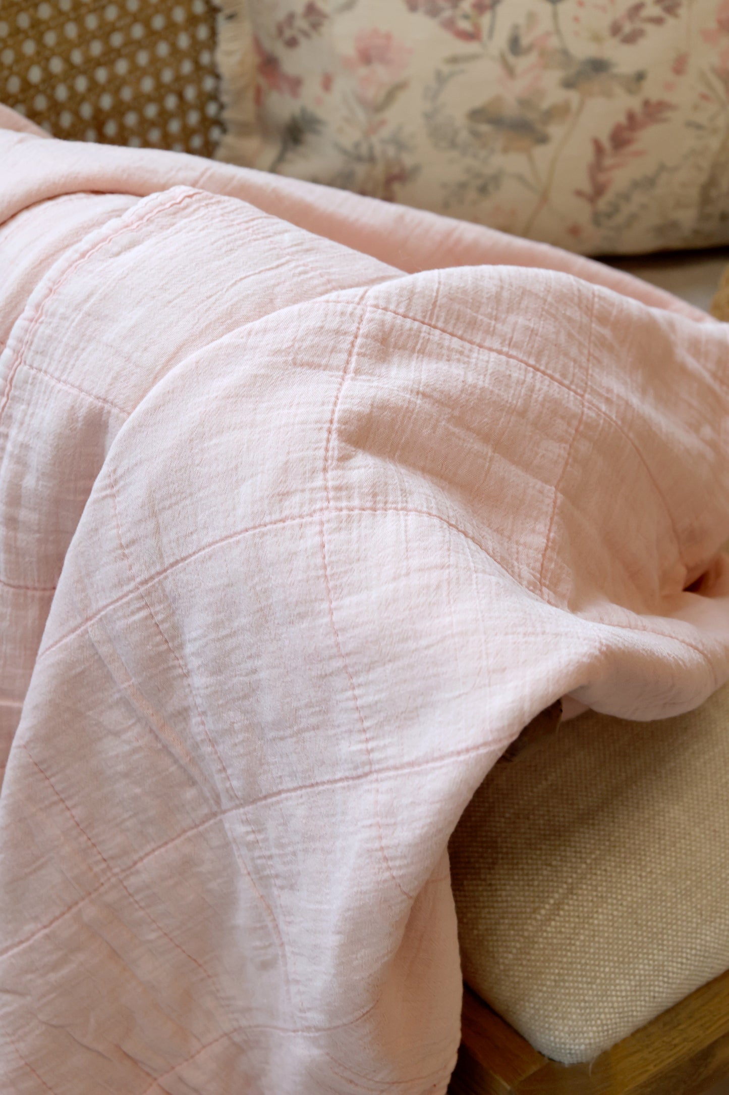 Quilted quilt Vintage Rose Chic Antique