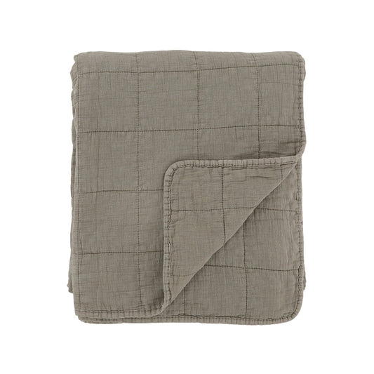 Torkkupeitto tikattu Vintage Eucalyptus Chic Antique