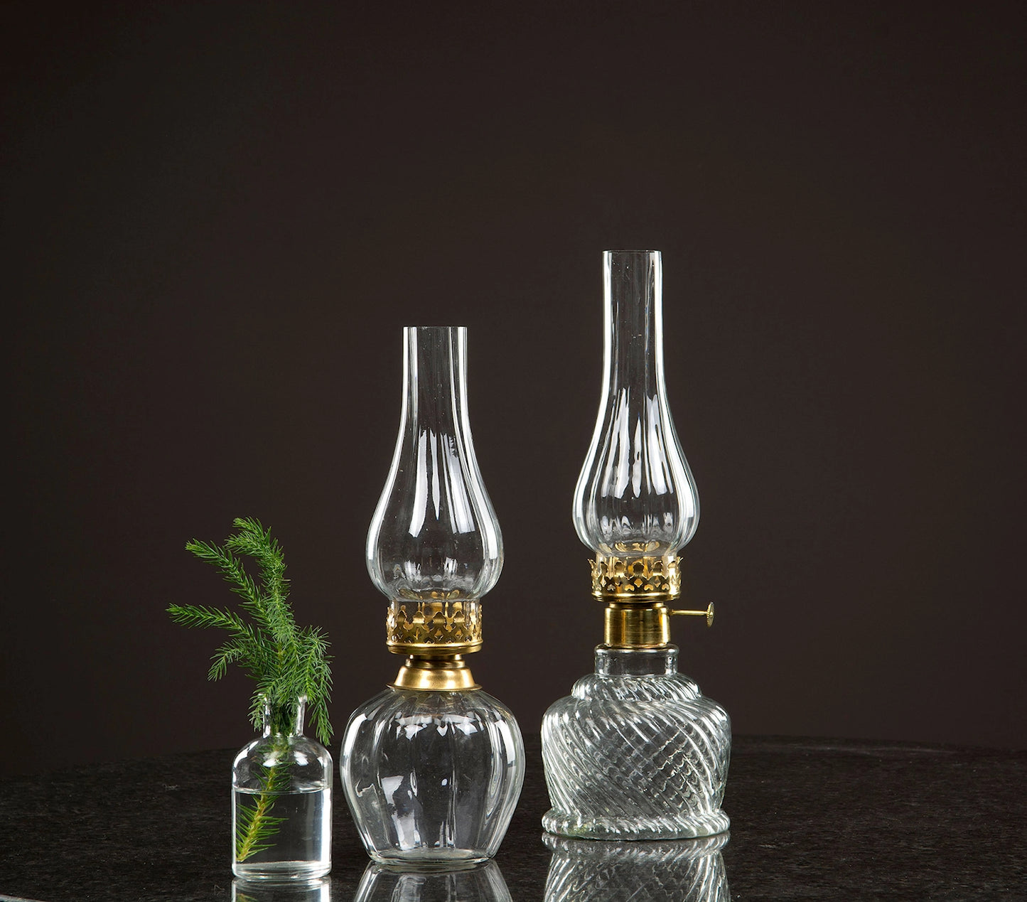 Tuikkulyhty öljylamppu kirkas/kulta