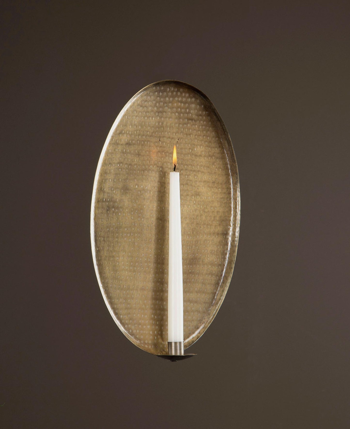 Candle holder for the wall, brass
