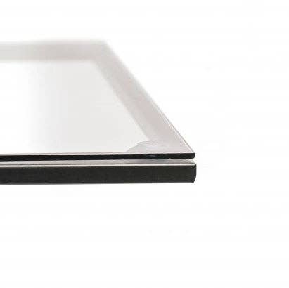 Side table metal/glass - 40x35x51cm