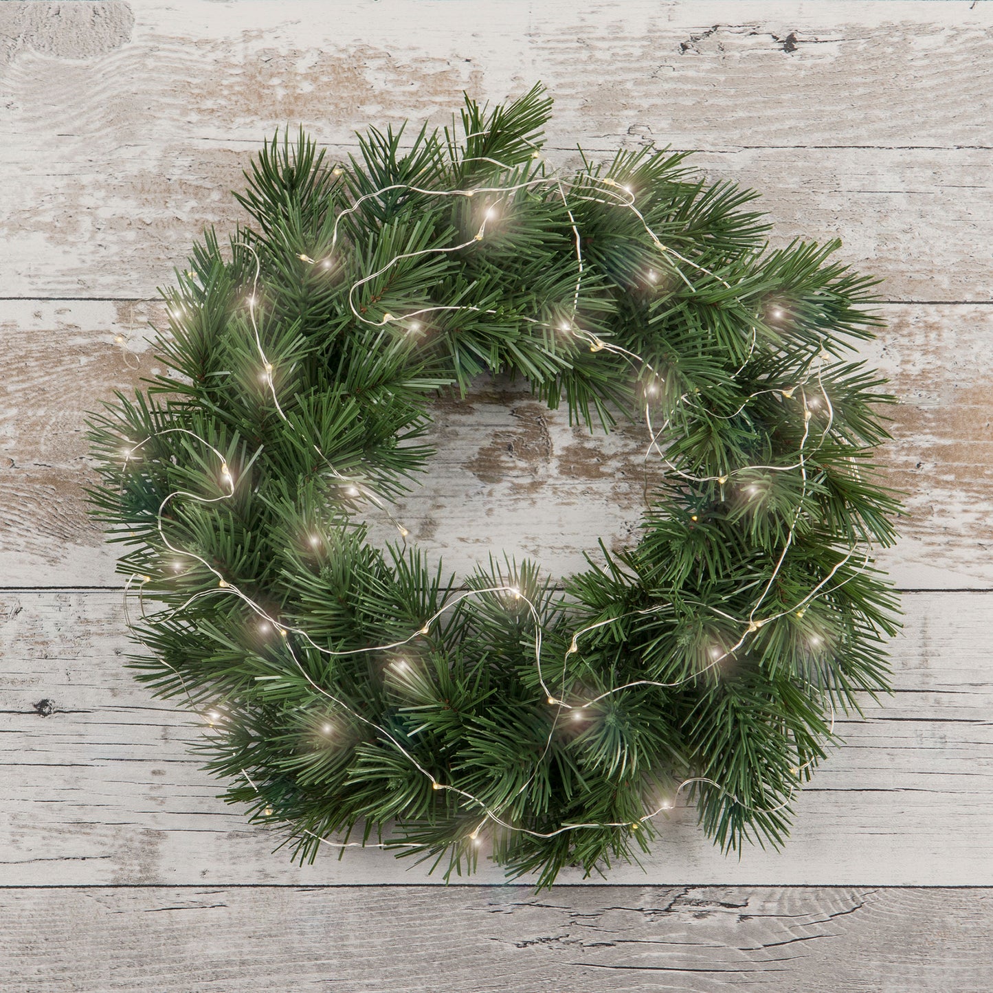 Led valoketju vesitiivis pattereilla