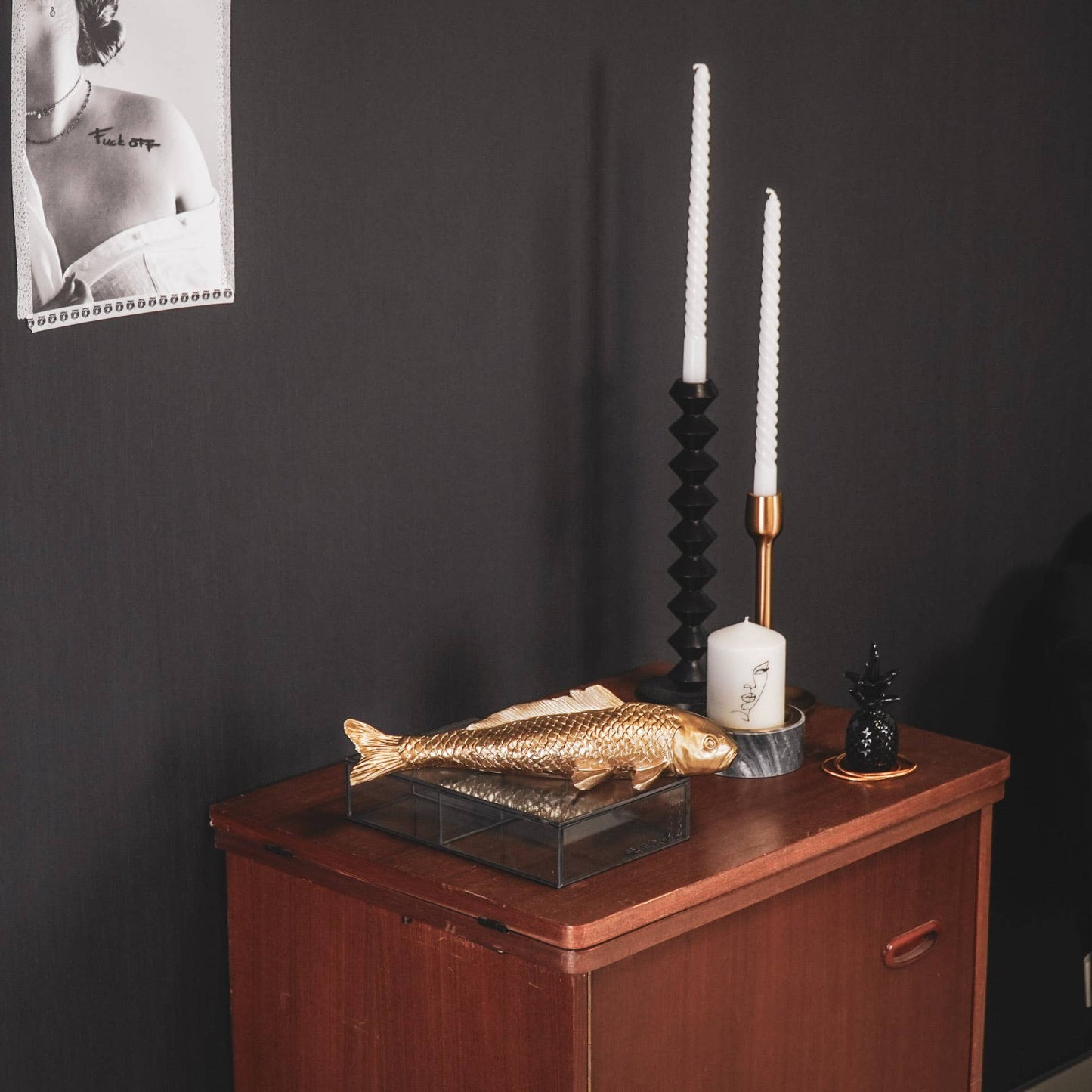Carp, golden 21.5x9x18.5 cm