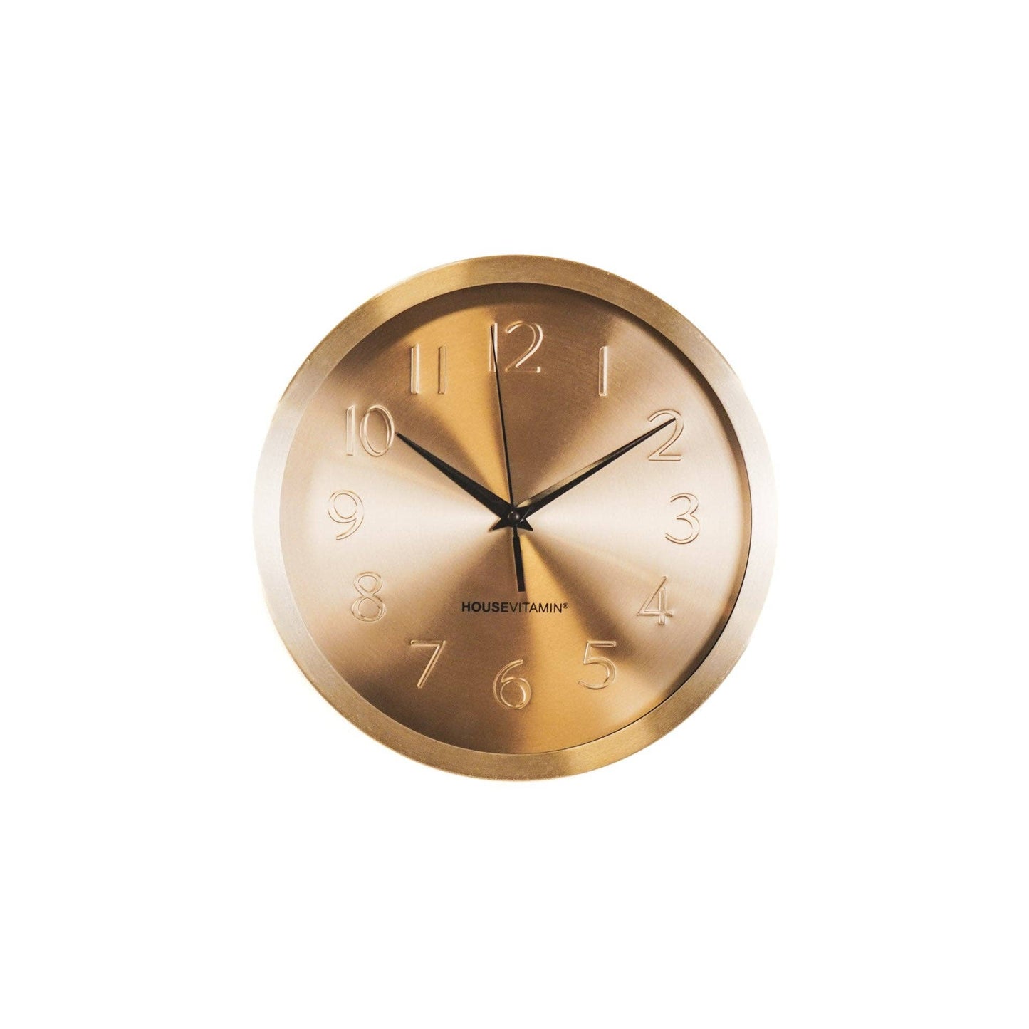 Wall clock gold - 25x4.2x25cm