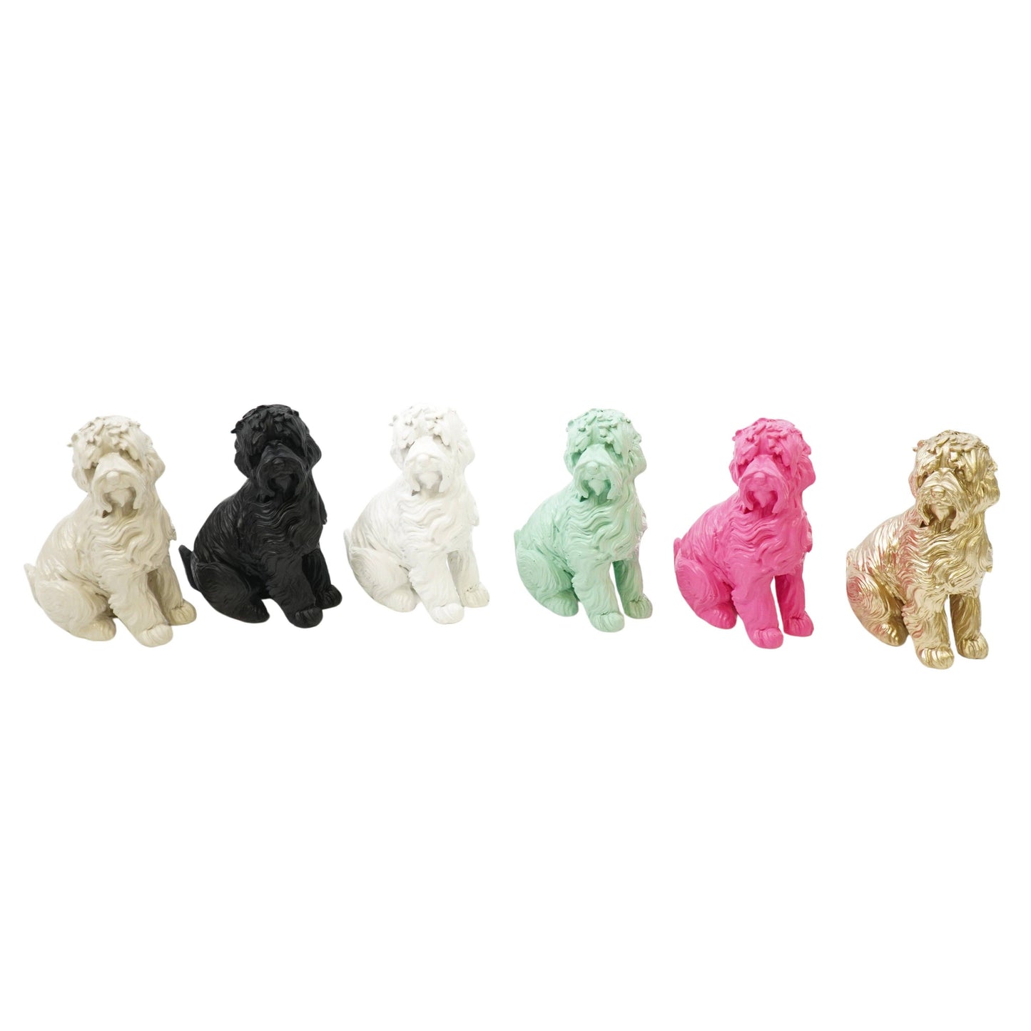 Labradoodle decoration, pink - 10.5x5x9cm