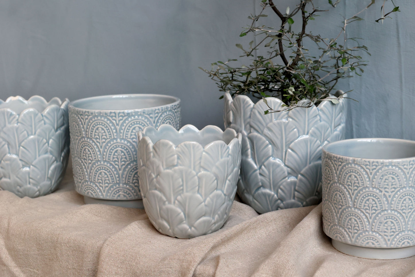 Kukkaruukku Fayence Opal Chic Antique