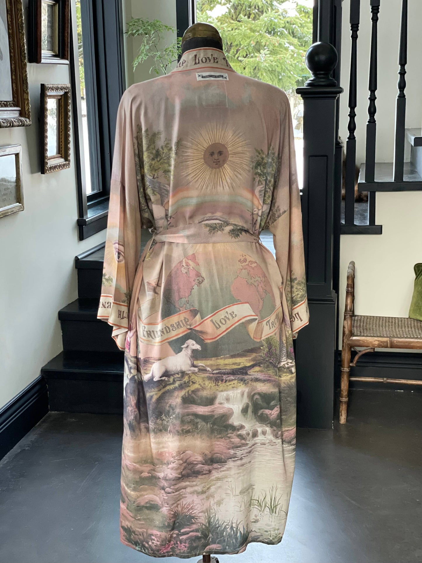 Friendship Love &Truth Vintage Wash Kimono