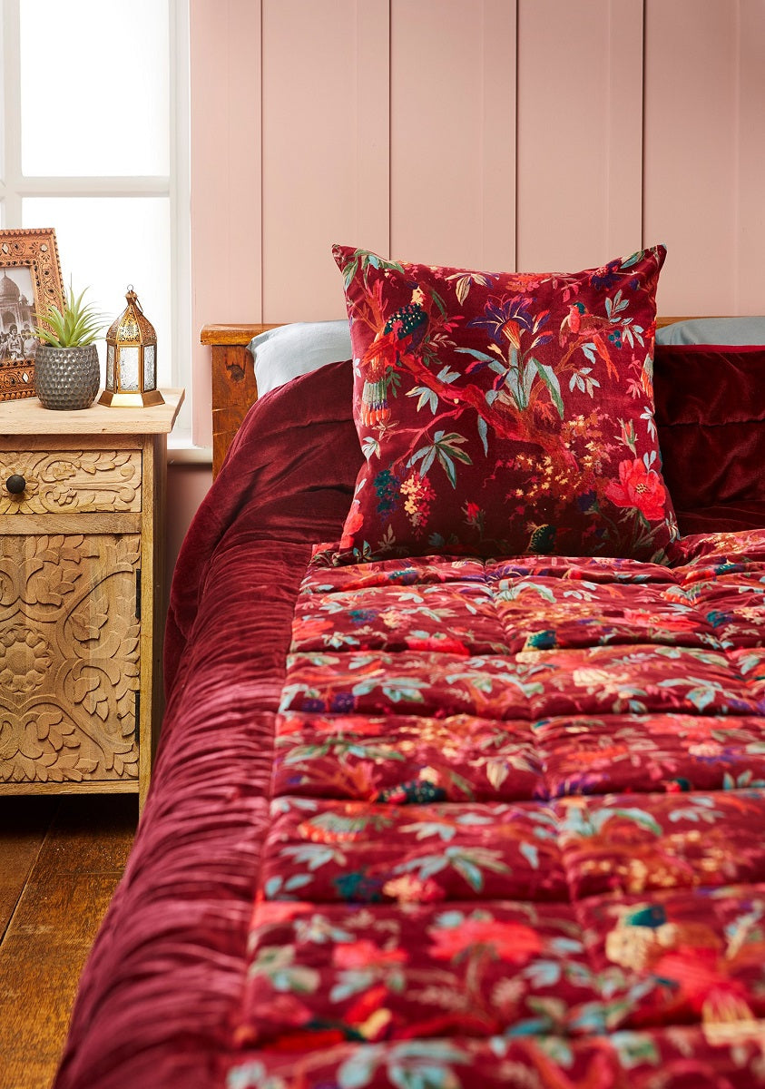 Bedspread Bird of Paradise Beige/Olive