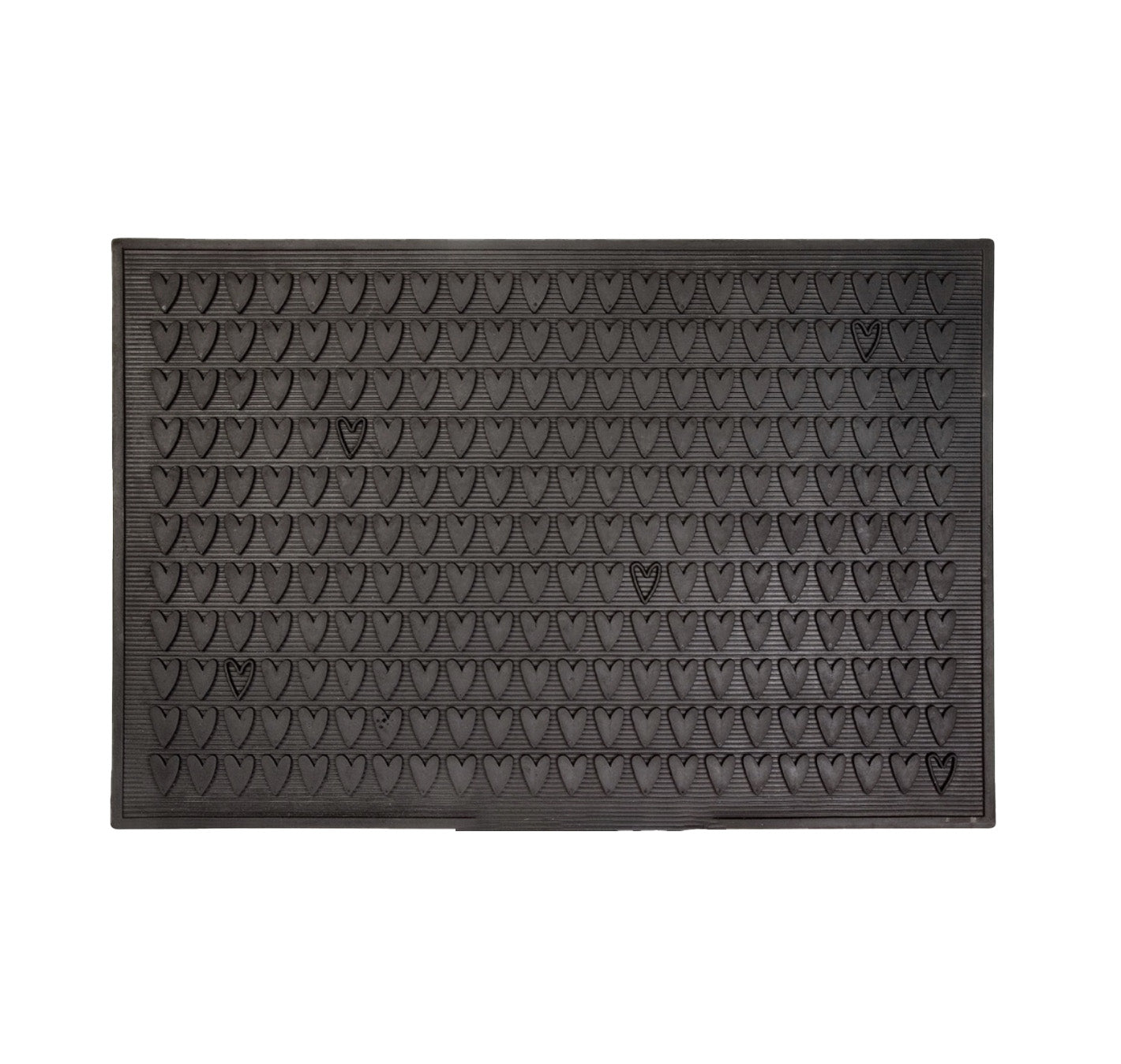 Hallway mat natural rubber heart 90x60cm Dixie