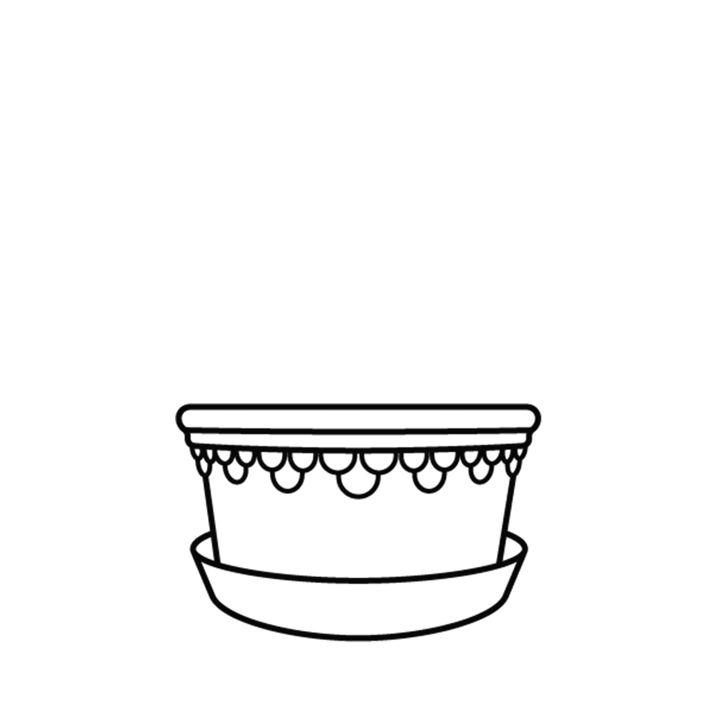 Copenhagen pot shallow 25 cm