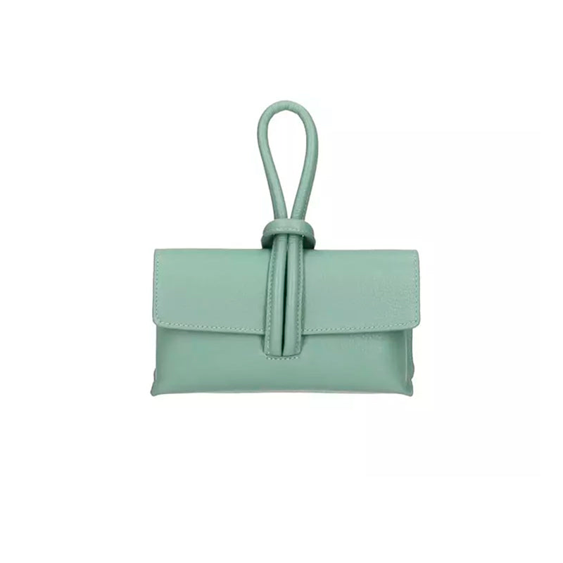 Leather handbag Mint MOSA