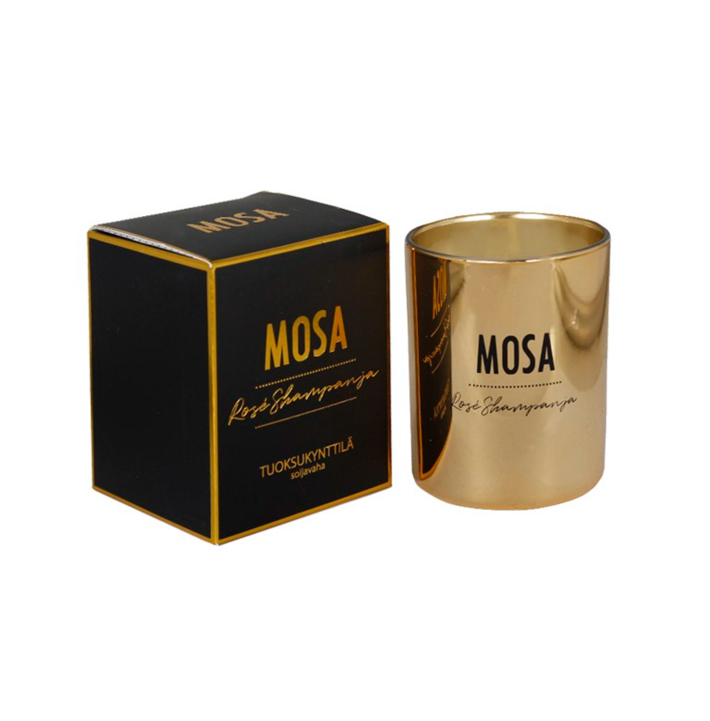 Scented candle Rose Champagne small, Mosa