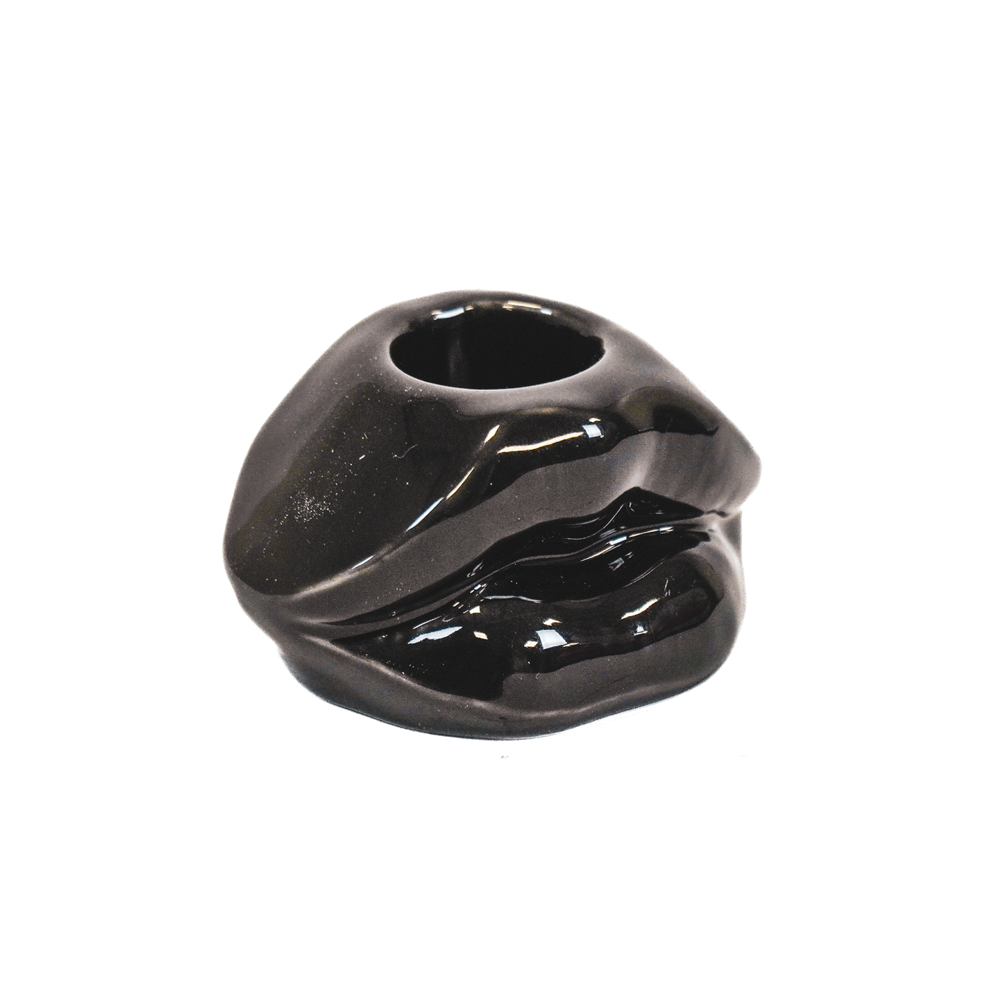 Candlestick Lips Don't Lie - Black -7x5.5x4cm