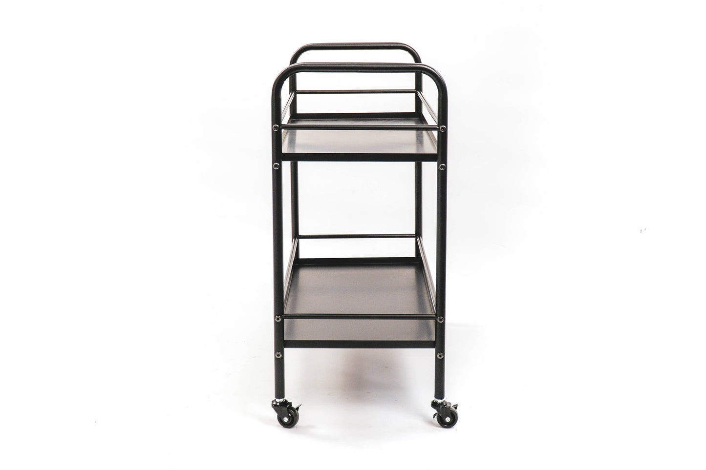 Serving trolley, metal, black - 60x30x66.5cm