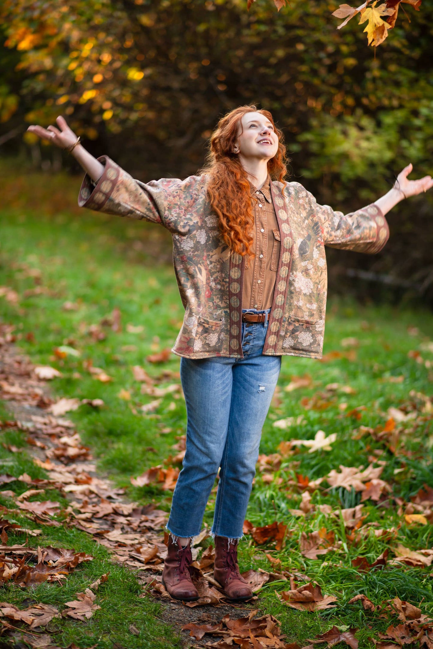 Dream Weaver Fleece Cottage Kimono