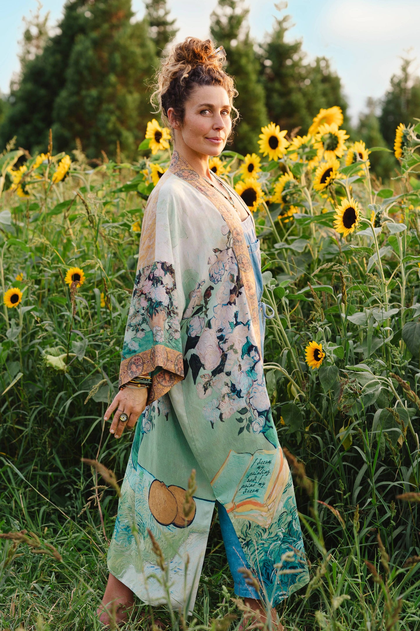 I Paint My Dream Van Gogh Kimono