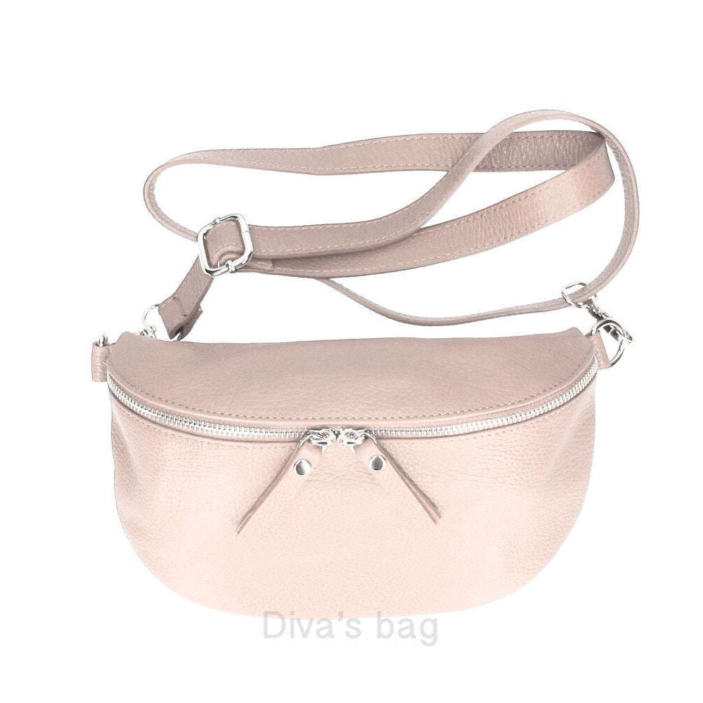 Crossbody laukku puuteriroosa