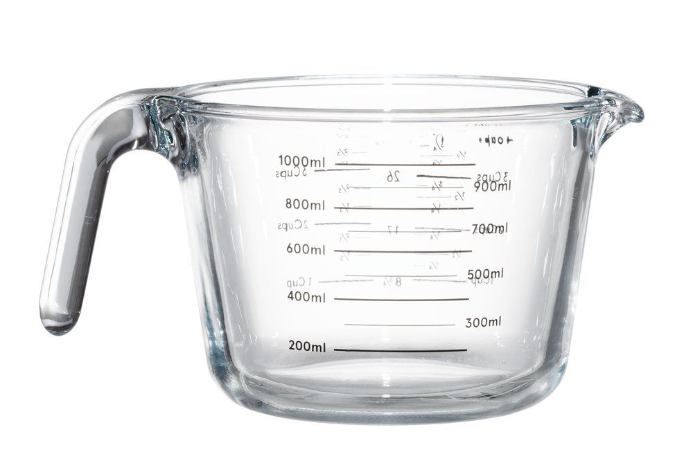 Mittakannu lasia 1,0 L