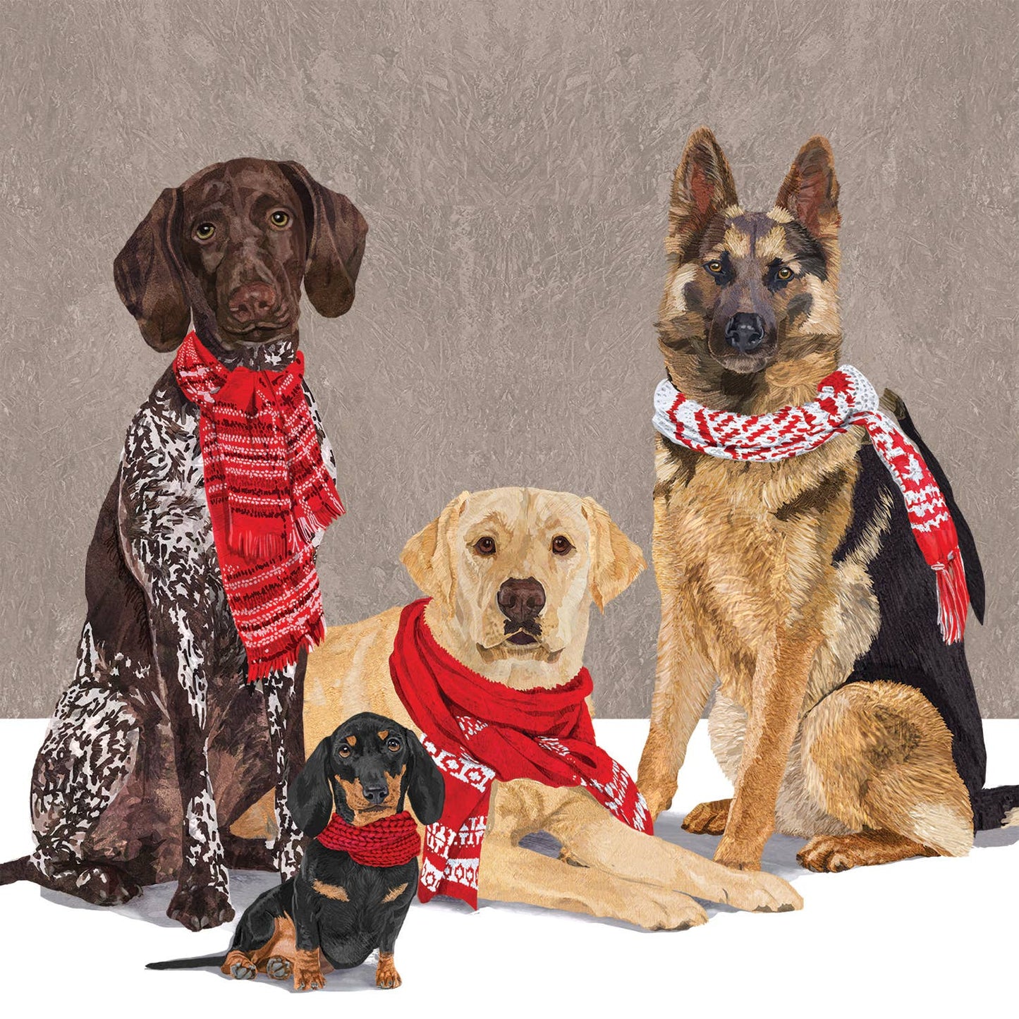 Scarf Hunde Paperiservetti 25x25