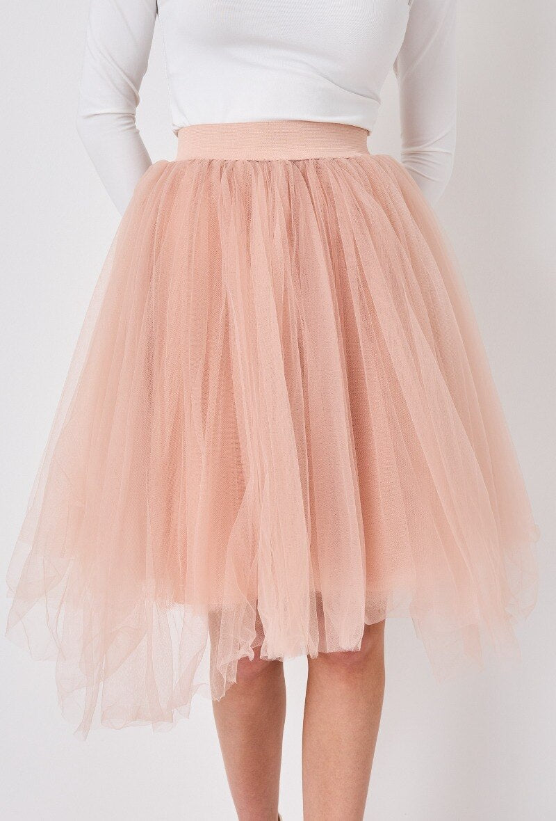 Tulle skirt Black short
