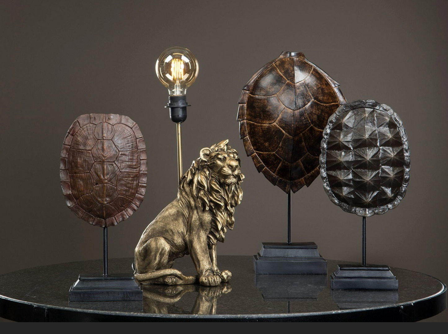 Table lamp Lion gold