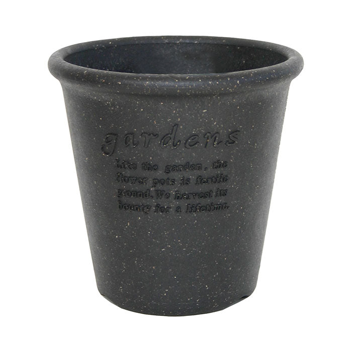 Kukkaruukku Eco musta 12cm Hachiman