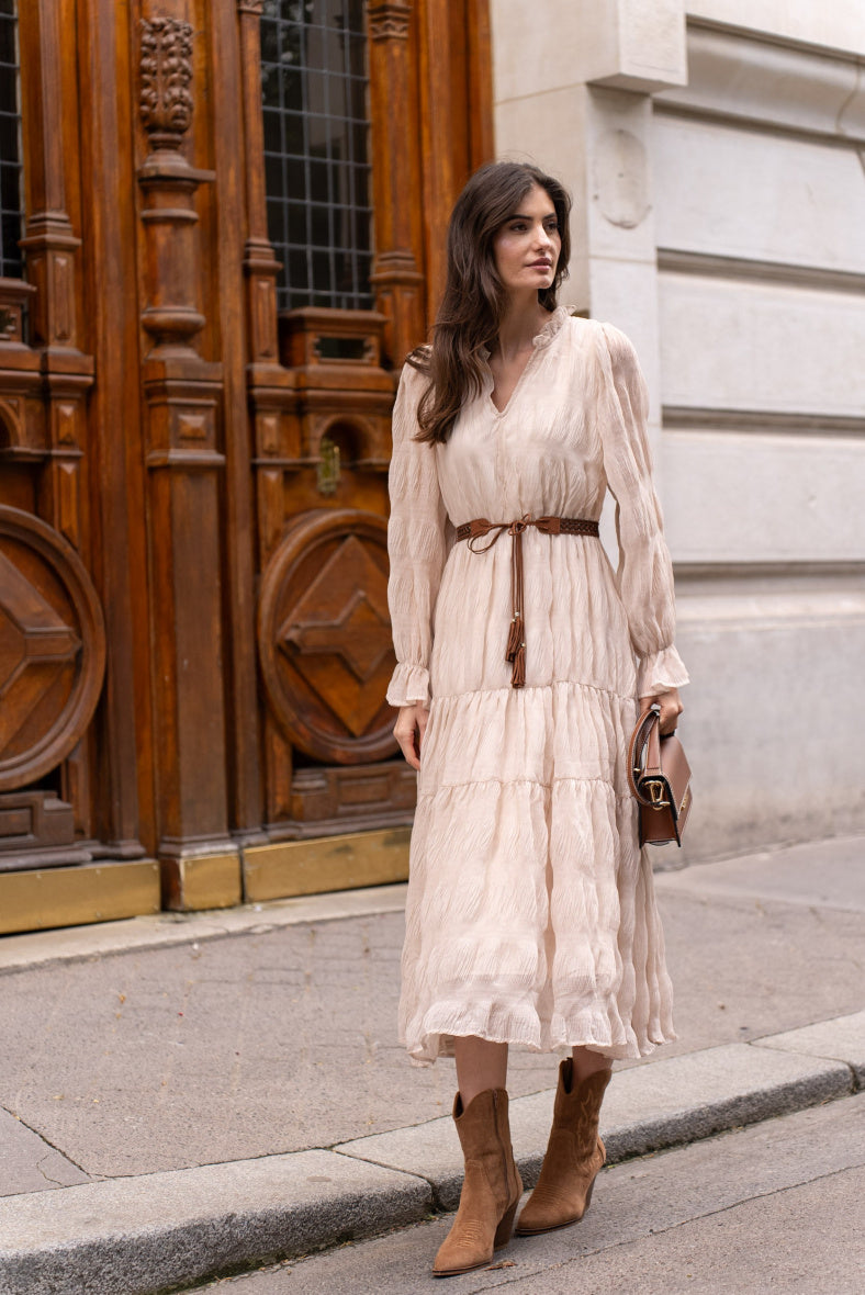 Simone mekko Taupe