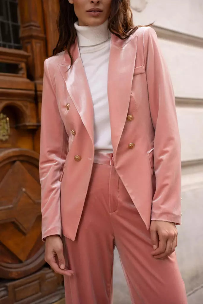 Velvet Jacket Pink