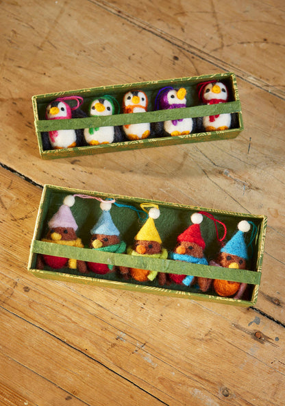 Pingviinit 5kpl huopakoriste