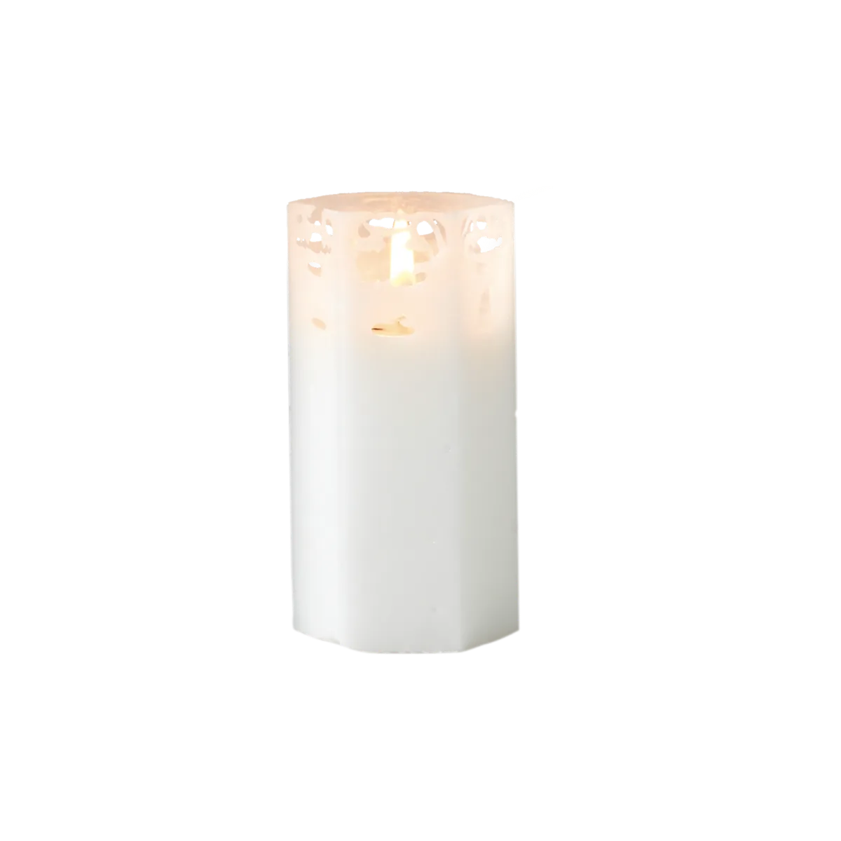 Pitsikynttilä 15cm valkoinen