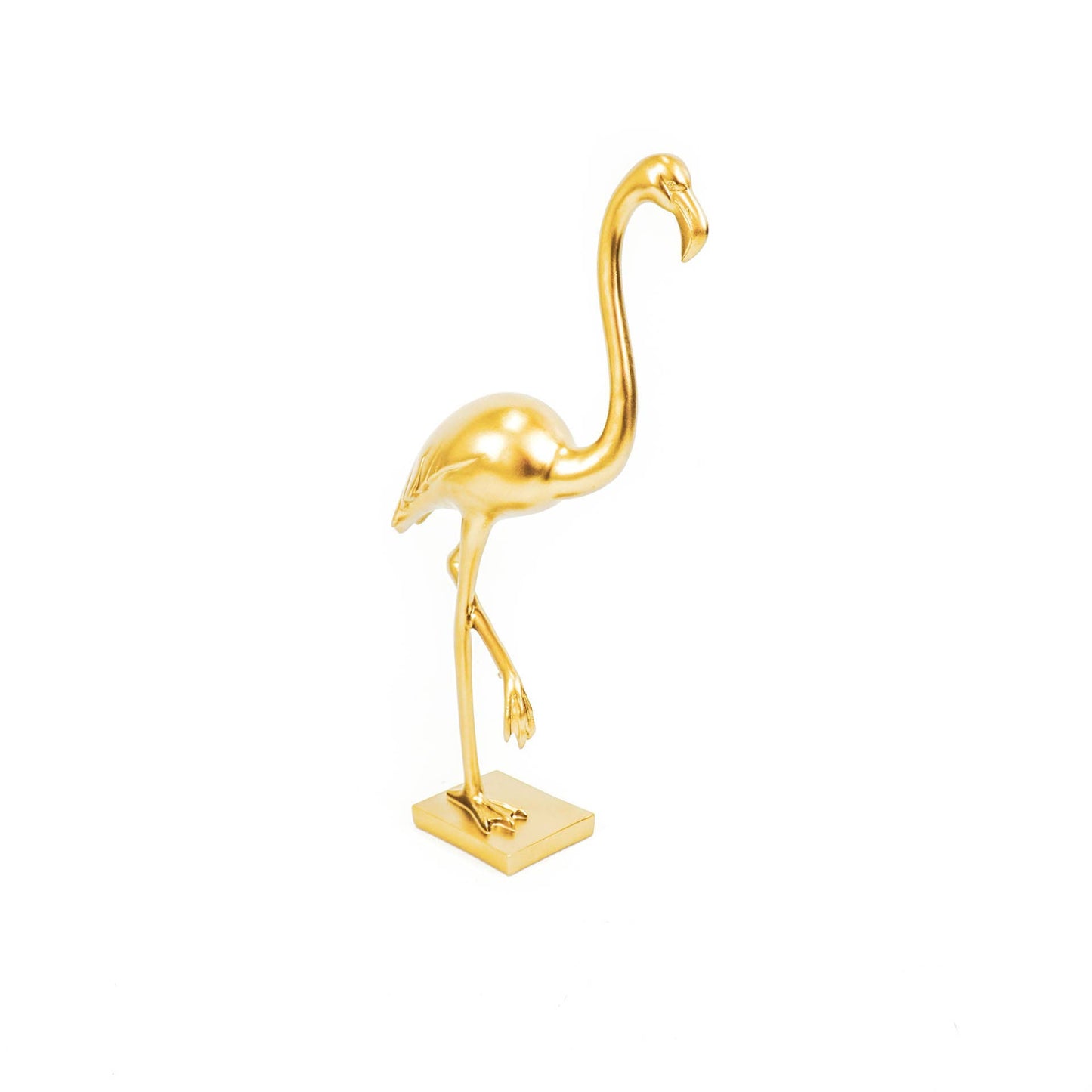 Flamingo-koriste, kulta 12x10x49.5 cm