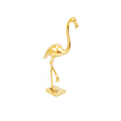 Flamingo-koriste, kulta 12x10x49.5 cm