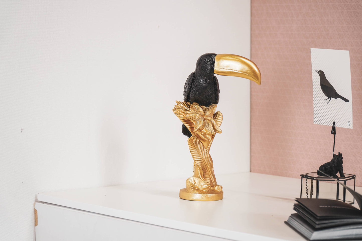 Toucan Black/Gold - 18x30x10 cm