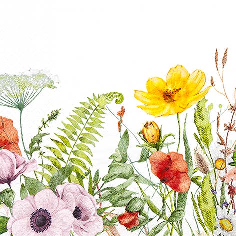 Field of Flowers kahviservetti 25x25cm