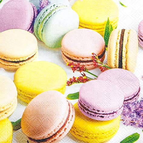 Macarons kahviservetti 25x25 cm