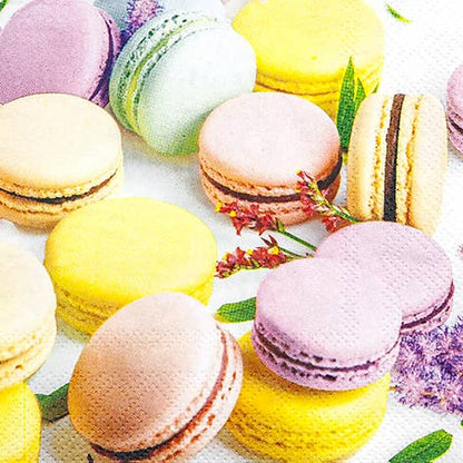 Macarons kahviservetti 25x25 cm