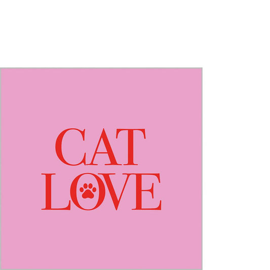 Cat love Paperiservetti 25x25