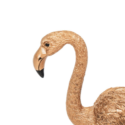 Flamingo, golden - 9x7.5x19.5cm