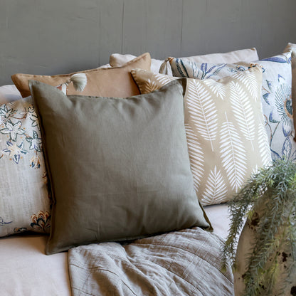 Aix cushion cover linen Eucalyptus Chic Antique