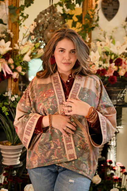 Courage, Dear Heart Fleece Kimono