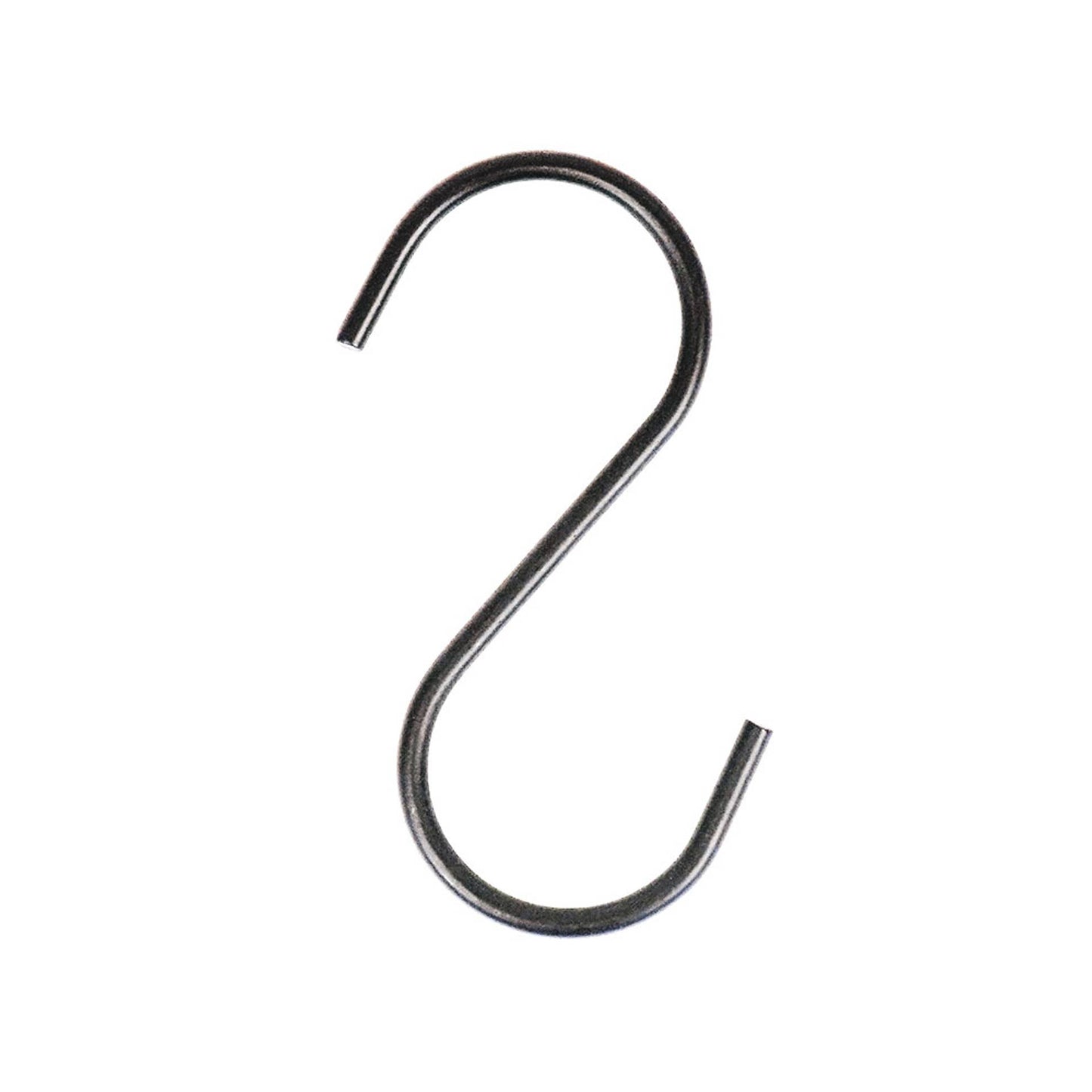 S-hook 6 pcs black - 11x6x1cm