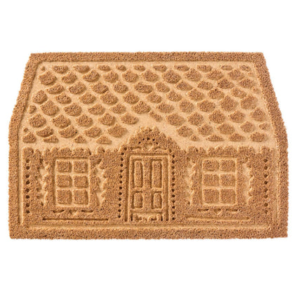 Kynnysmatto kookoskuitua joulutalo