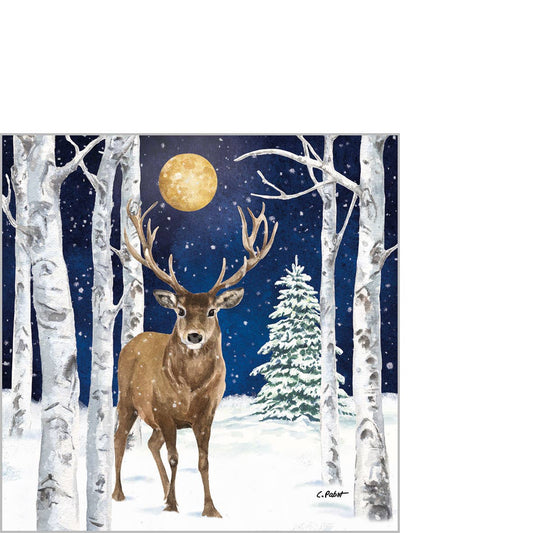 Winter Stag Paperiservetti 25x25