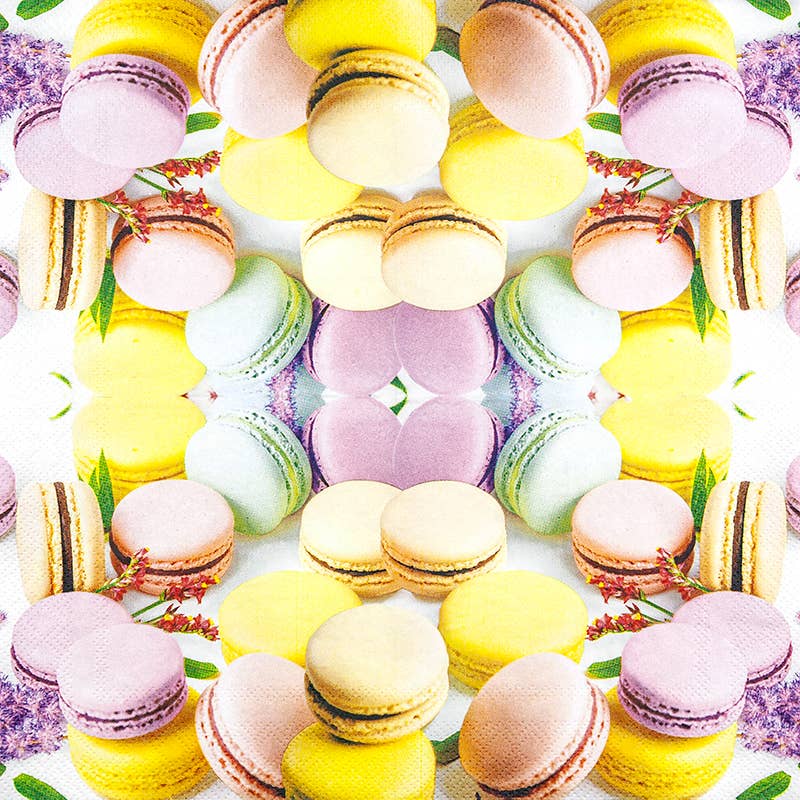 Macarons kahviservetti 25x25 cm