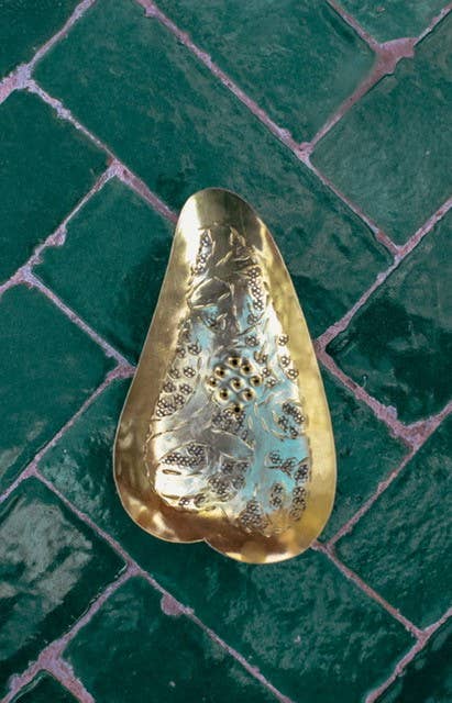 Soap dish "HEART" - gold