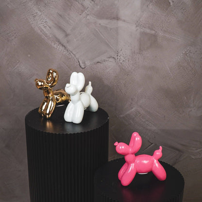 Balloon Dog money box, ceramic, gold-17x7x17cm