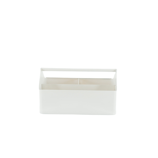 Storage Box, metalli, valkoinen- 30x17x17cm