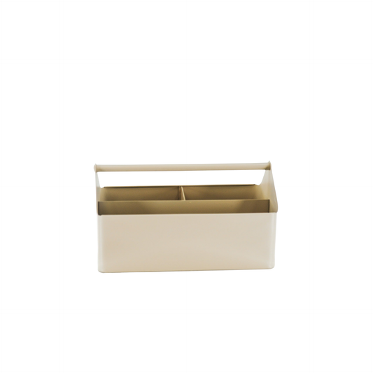 Storage Box, metal, sand - 30x17x17cm 